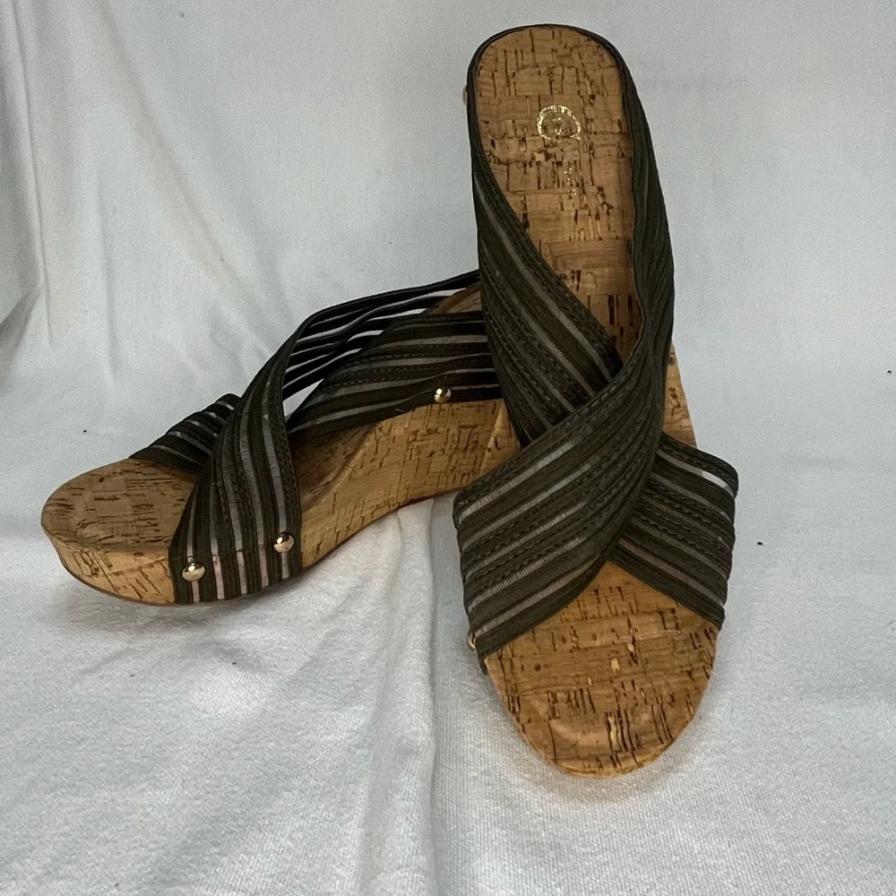 Cato Cork Wedge Sandals NEW - Picture 2 of 9
